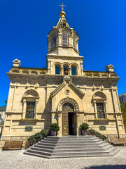 The Holy Myrrh Bearer Women Cathedral built in 1909 in Baku, capital of Azerbaijan.