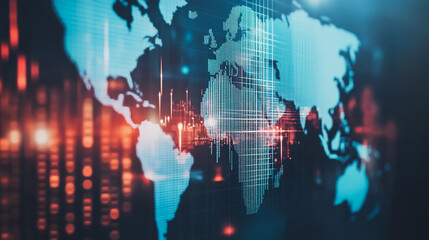 Obraz premium Smart digital Innovation city with connection network reciprocity over the cityscape. of future smart wireless digital city and social media networking systems that connects people with in city