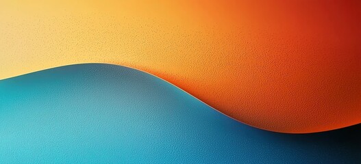 Orange and Blue Wave: Abstract Background for Design, Branding, and Social Media