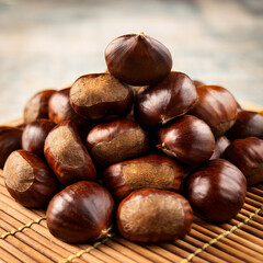 밤송이, 군밤, 가을 열매, 밤