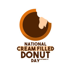 National Cream Filled Donut Day. September 14.