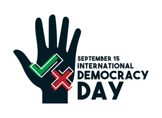 International Democracy Day. September 15.
