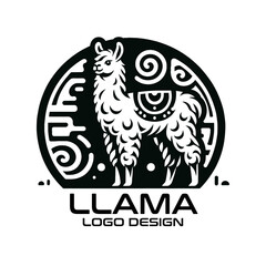 LLama Vector Logo Design