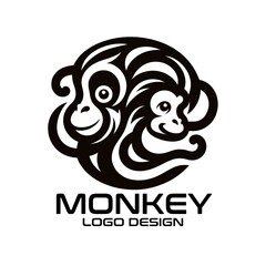 Monkey Vector Logo Design