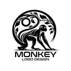 Monkey Vector Logo Design