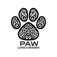 Paw Vector Logo Design
