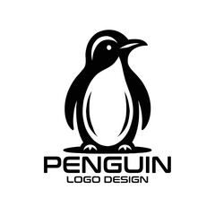 Obraz premium Penguin Vector Logo Design