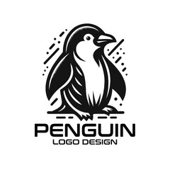 Fototapeta premium Penguin Vector Logo Design