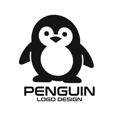 Obraz premium Penguin Vector Logo Design
