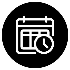 Editable timetable, schedule, agenda vector icon. Online learning, course, tutorial. Part of a big icon set family. Perfect for web and app interfaces, presentations, infographics, etc