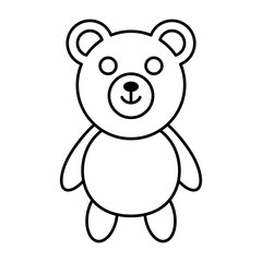 Obraz premium Teddy Bear. Stuffed animal. Vector.