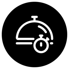 Editable food cooking time, serving time, delivery time vector icon. Part of a big icon set family. Perfect for web and app interfaces, presentations, infographics, etc