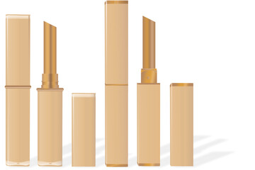Mockup Lipstick Case gold serries