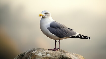 Obraz premium seagull on a rock