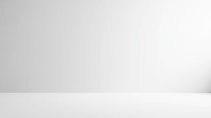 Plain white background with a gentle transition of white tones, providing a clean, simple canvas for design or product placement.