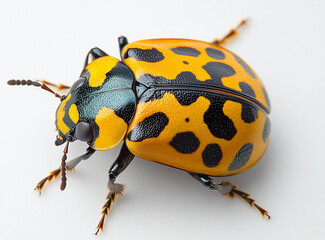 Bug Isolated on White: Beetle Cute Bug Insect, Entomology, Illustration