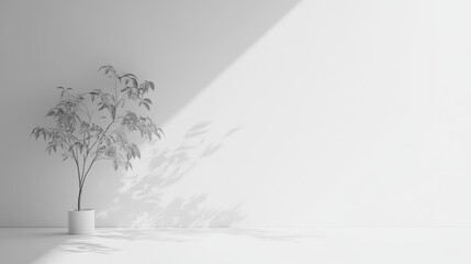 Obraz premium Soft white gradient background, transitioning smoothly from light to a slightly darker white, offering a modern and minimal visual effect.