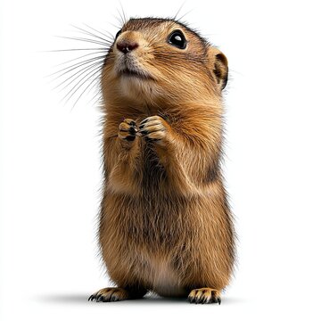 Lemming Isolated on White Background