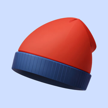 beanie cap icon cartoon illustration