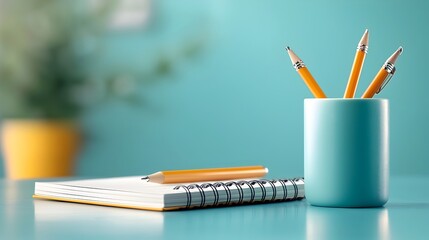 Neatly organized 2024 planner and calendar with important dates meetings and plans for the year to boost productivity and effectively manage time in the office or at home