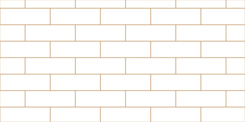 Abstract bathroom wall and floor brick wall texture background. white brick vector illustration texture of the wall with masonry Bricks laid in rows background.	
