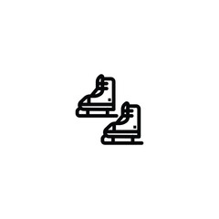 winter line icon design