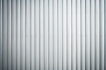Close-Up metal texture of white corrugated sheet with light