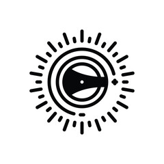 Black solid icon for volume