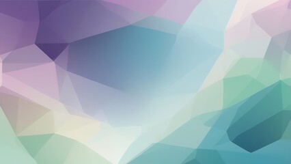 Obraz premium abstract geometric polygon style textured background featuring a blend of soft pastel colors, including shades of blue, purple, and green with a seamless pattern