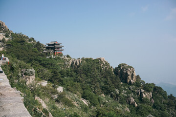 stone mountains and temple