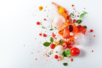 Elegant Molecular Gastronomy Fine Dining Presentation