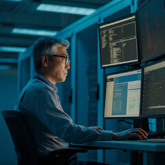 サーバー監視に集中するシステムエンジニア