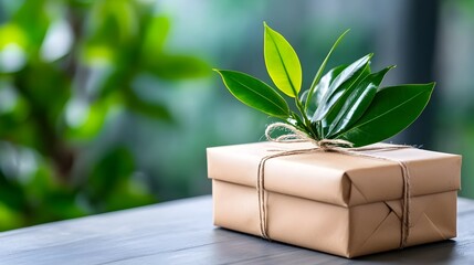 Eco Friendly Packaging Materials Used for Wrapping Gifts with Kraft Paper and Twine  Sustainable and Renewable Packaging Solutions for an Environment Conscious Lifestyle