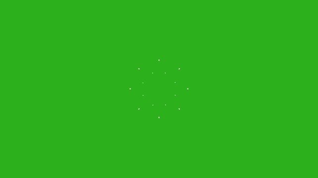 circle burst motion on green background, Flat Style Animated Shapes, Elements, Motion graphic elements of Accent. 2d Cartoon FX Shape Background, template elements for explainer video 4k animation