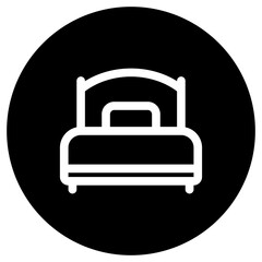 Editable single bed vector icon. Part of a big icon set family. Perfect for web and app interfaces, presentations, infographics, etc
