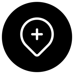 Editable add location vector icon. Map, location, navigation. Part of a big icon set family. Perfect for web and app interfaces, presentations, infographics, etc