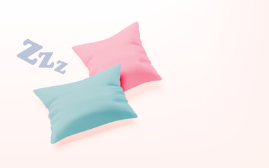 Soft Pastel Pillows for Comfortable Sleep - Relax and Rest Design