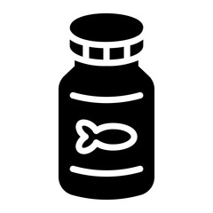 fish oil Solid icon