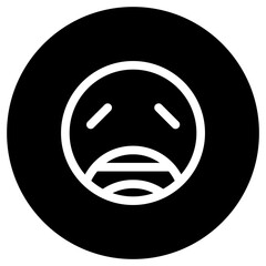 Editable weary, tired face vector icon. Part of a big icon set family. Perfect for web and app interfaces, presentations, infographics, etc