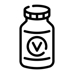 vitamin Line Icon