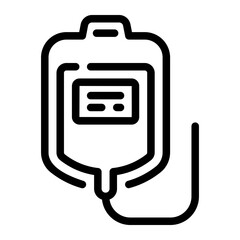 blood bag Line Icon