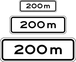 Distance Panels, (PL-GROUP) Panels, Road signs in Turkey, Vienna Convention on Road Signs and Signals