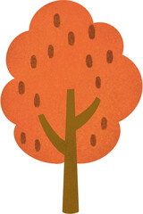 Tree apple tree orange tree flower tree summer tree fall tree October season summer season png element colour