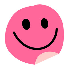 Pink smiley face clipart emojis