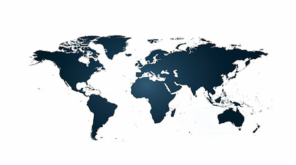 Fototapeta premium Colorful and modern world map vector, showcasing a silhouette design with intricate details and artistic elements. Perfect for travel, geography, education, or digital presentations.
