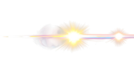 Obraz premium lense flare on black background