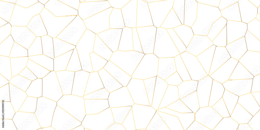 Poster abstract white broken stained glass background design with colorful line. geometric polygonal backgr