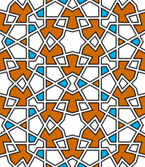 Seamless arabic geometric ornament based on traditional arabic art.