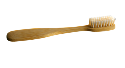Natural bamboo toothbrush design element