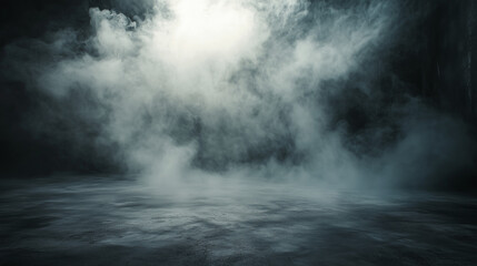 An Empty Room with Smoke.